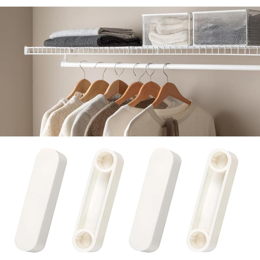 4 peças de tampas plásticas para extremidades de varões de armário, tampas de extremidade para prateleiras de arame com