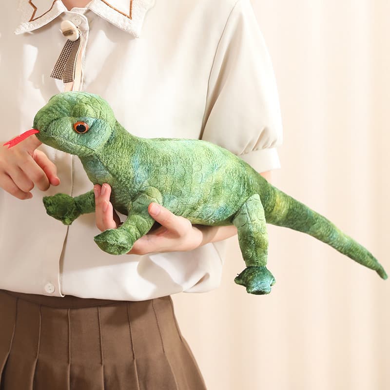 Simulação Barbudo Dragão Lagarto Brinquedo De Pelúcia Bonito Dinossauro Forma Boneca Pano Macio Crianças Treinamento Cog