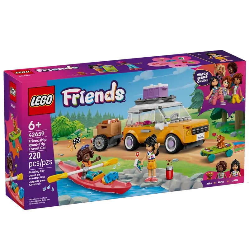 LEGO LEGO 42659 Bons amigos amizade estação rodoviária carro menina blocos de construção montados brinquedos de partícul