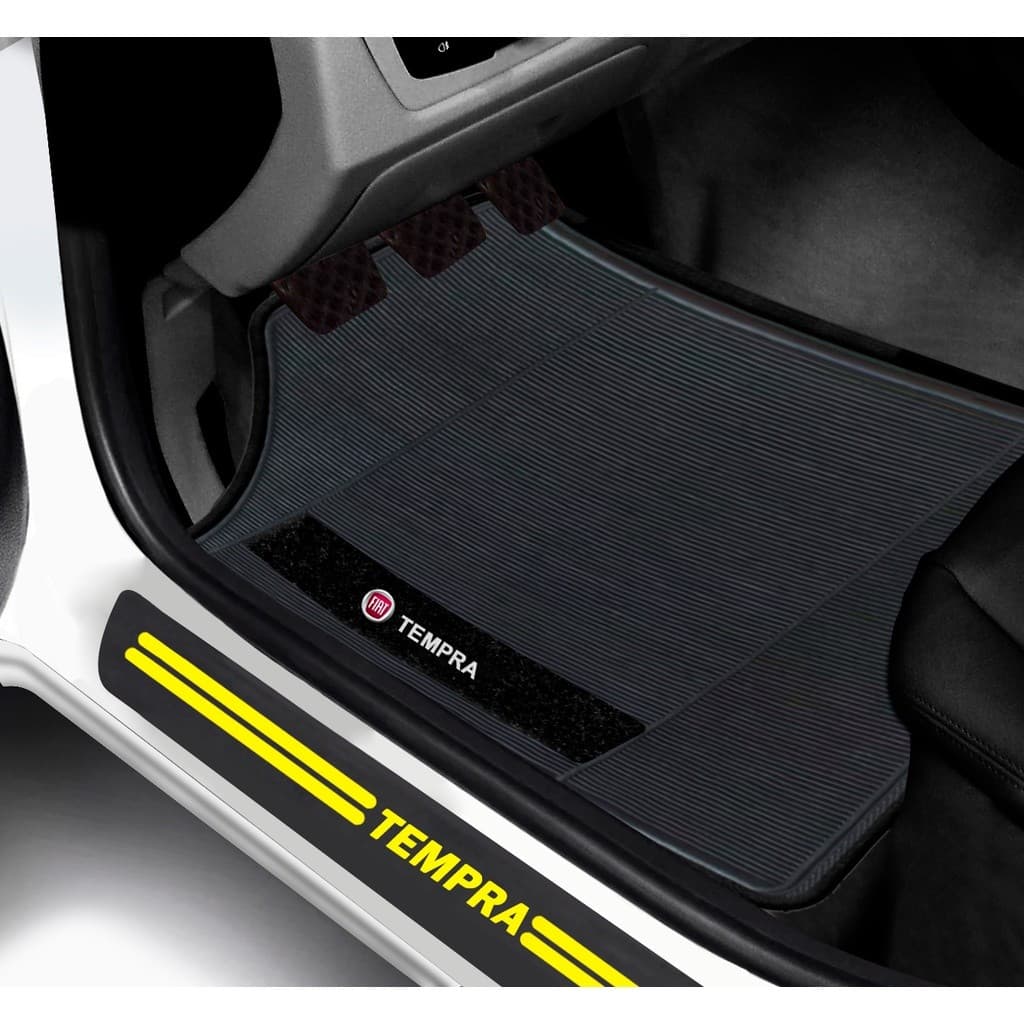 Kit Tapete E Soleira De Porta Fiat Tempra Universal Carro personalizado