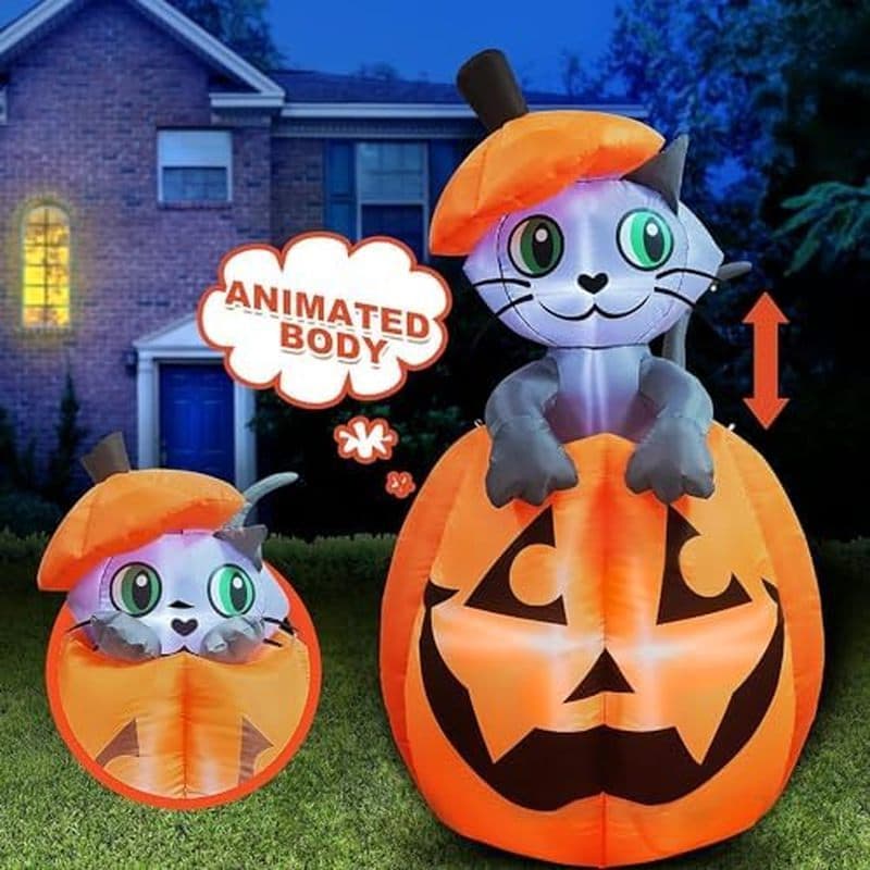 Arroz Joiedomi) Decoração inflável ao ar livre de Halloween, decoração inflável de Halloween, abóbora inflável ao ar liv