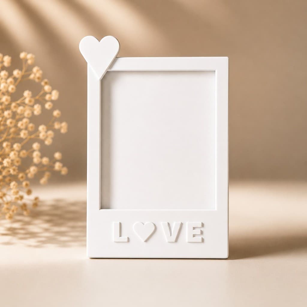 Porta Foto Polaroid Intax Mini Branco Decoração e Presente Criativo
