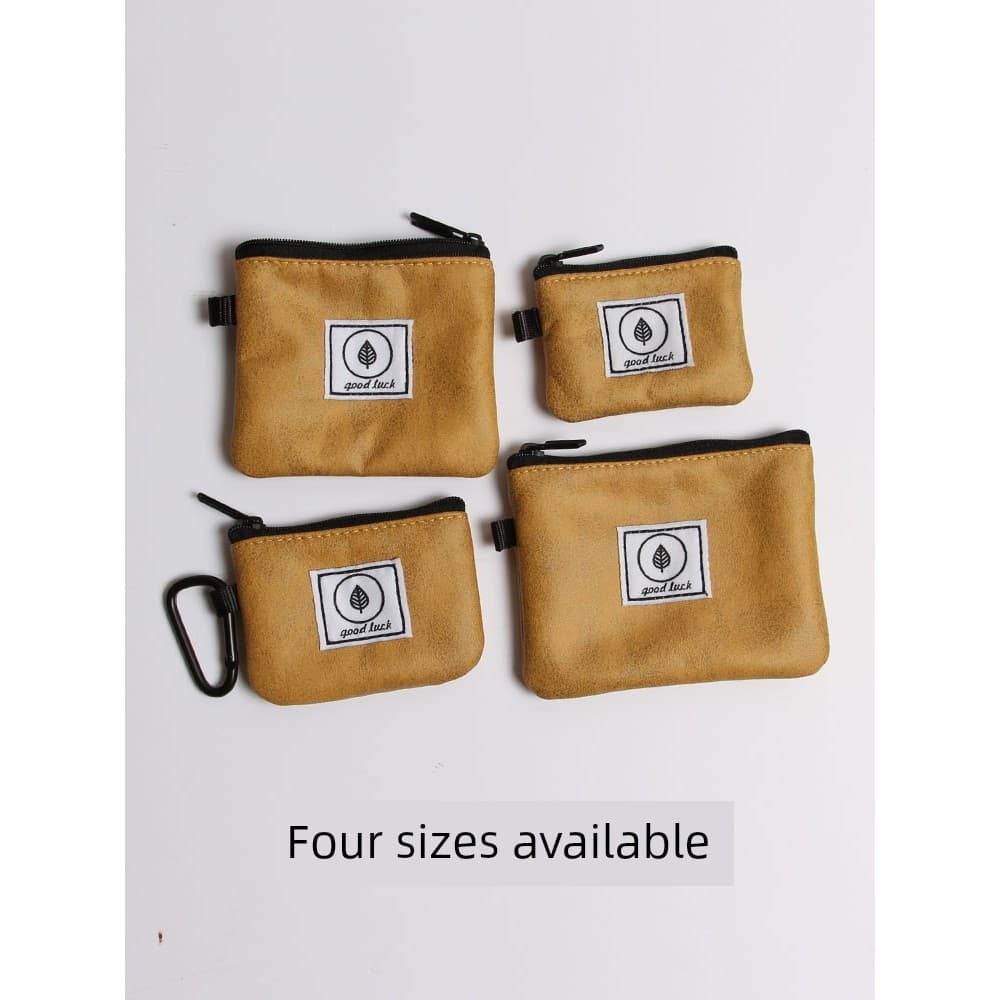 carteira masculina carteira masculina com ziper Mini bolsa de armazenamento de moedas porta-moedas com zíper
