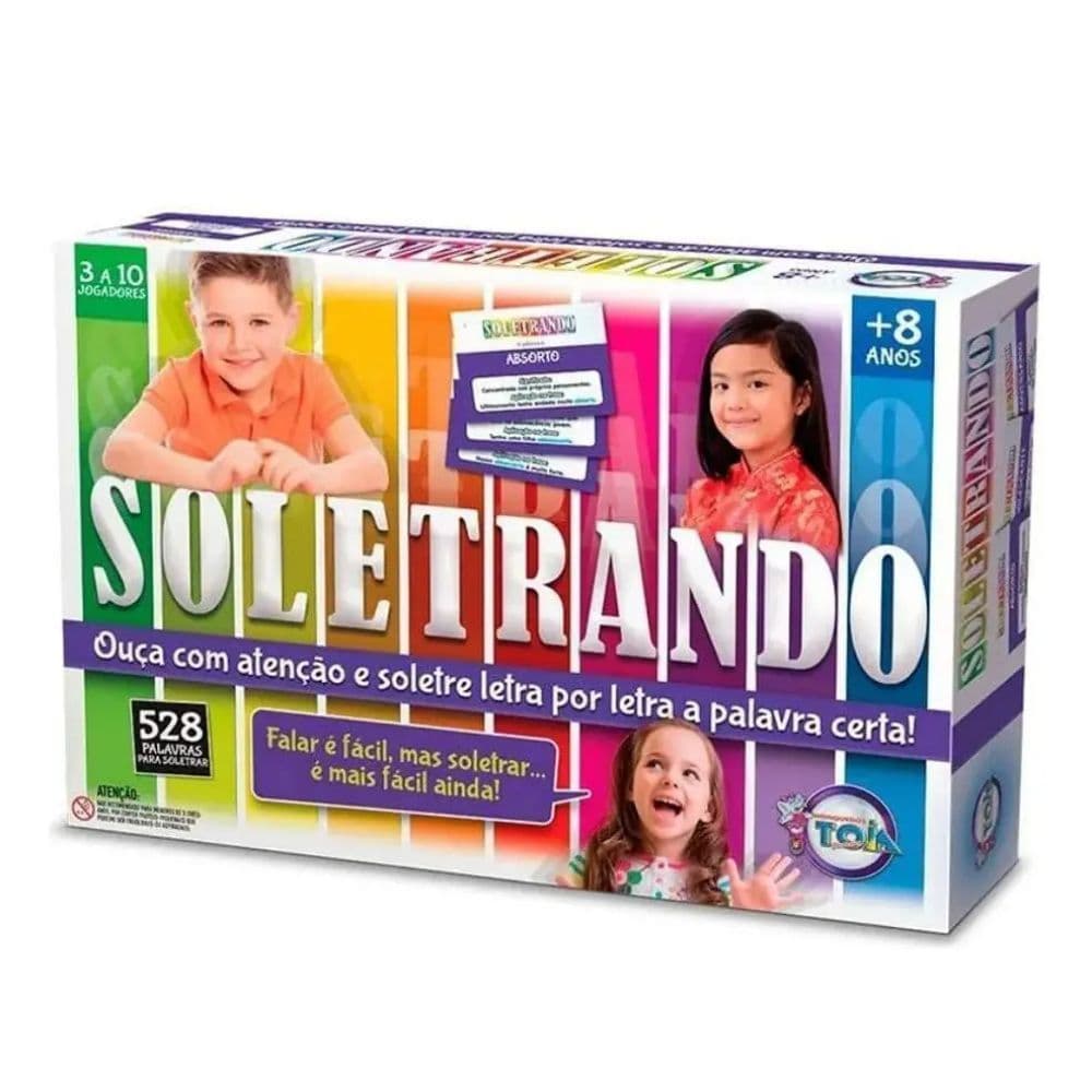 Jogo De Tabuleiro  Soletrando Toia Brinquedos