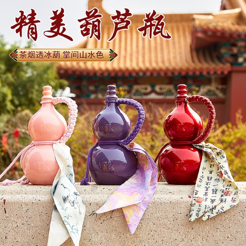 Novo influenciador vidro cabaça bolha garrafa de vinho vinho branco frutas garrafa de vinho bebida bule ornamentos criat