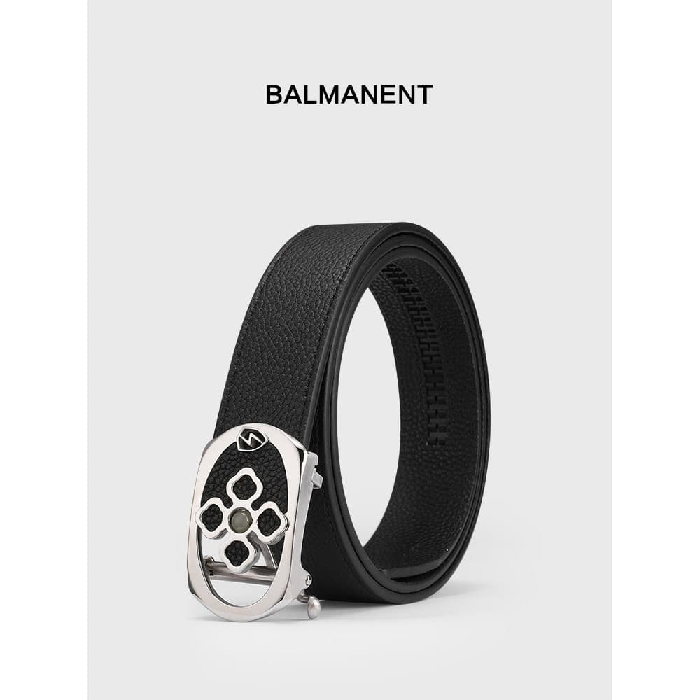 High-End primeira camada cinto de couro masculino novo estilo couro genuíno tipo fivela interna fivela automática terno