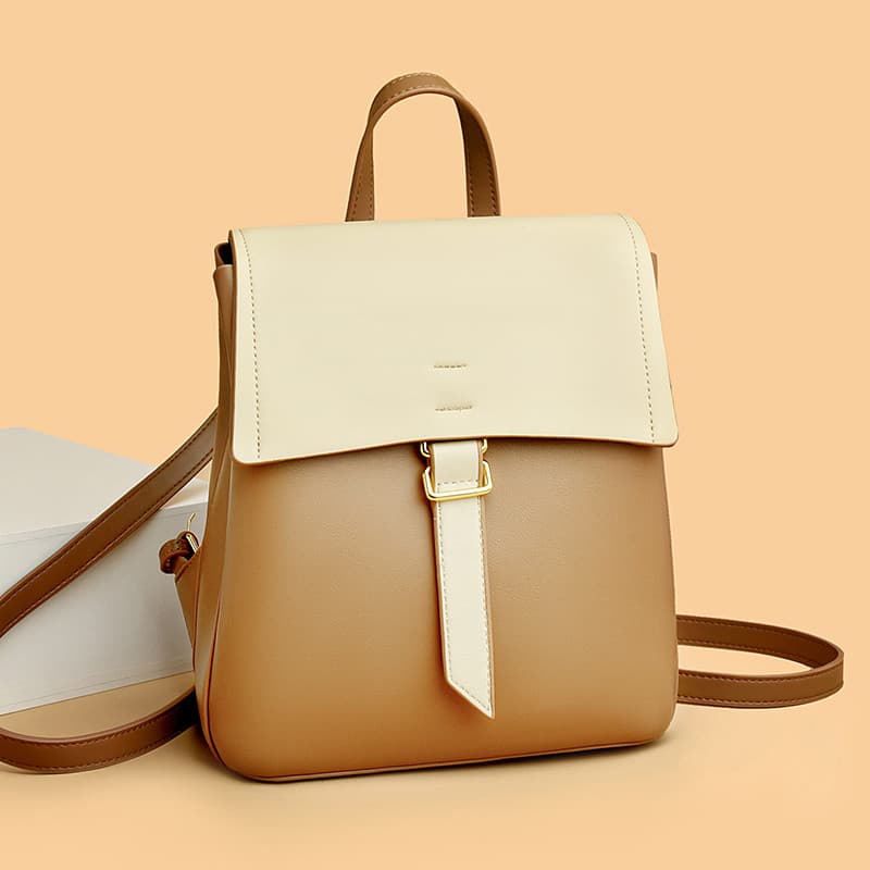 Hong Kong genuíno simples grande capacidade mochila de couro genuíno 2026 novo estilo moda mochila de viagem All-Match H