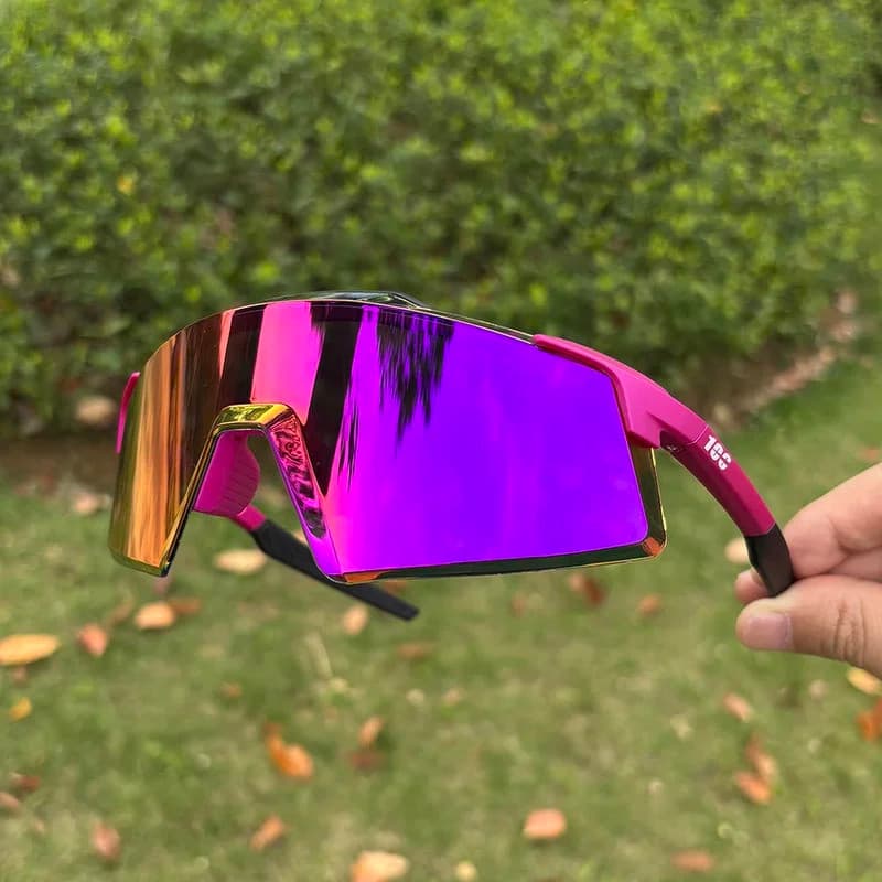 Óculos De Ciclismo 100 UV400 Para Homens Mulheres MTB Bicicleta Esportes Ao Ar Livre Proteção Solar