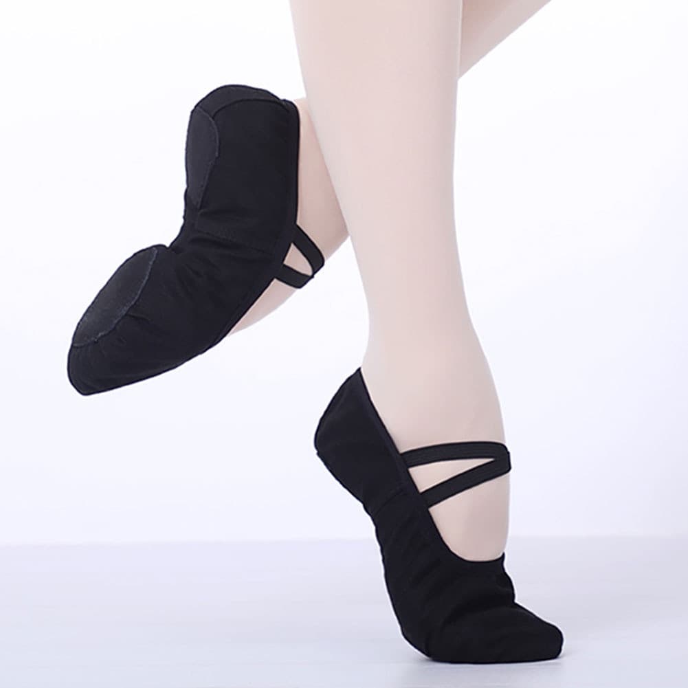 Chinelos De Dança Para Crianças Sapatos De Ballet Meninas Tela Profissional De Sola Macia Bailarina Yoga Ginásio