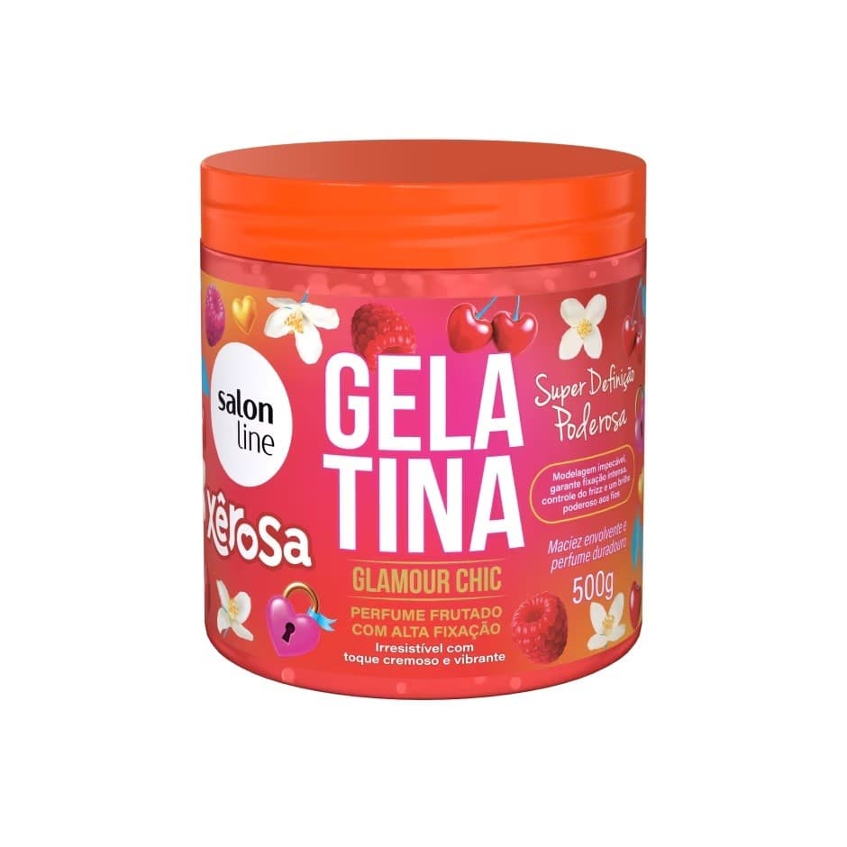 Gelatina Xêrosa Glamour Chic Salon Line Fixação Hidrata 500g