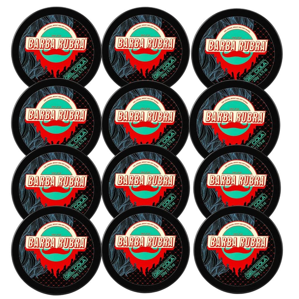 Kit Atacado 12 Gel Cola Fixador Para Cabelo 250g Barba Rubra