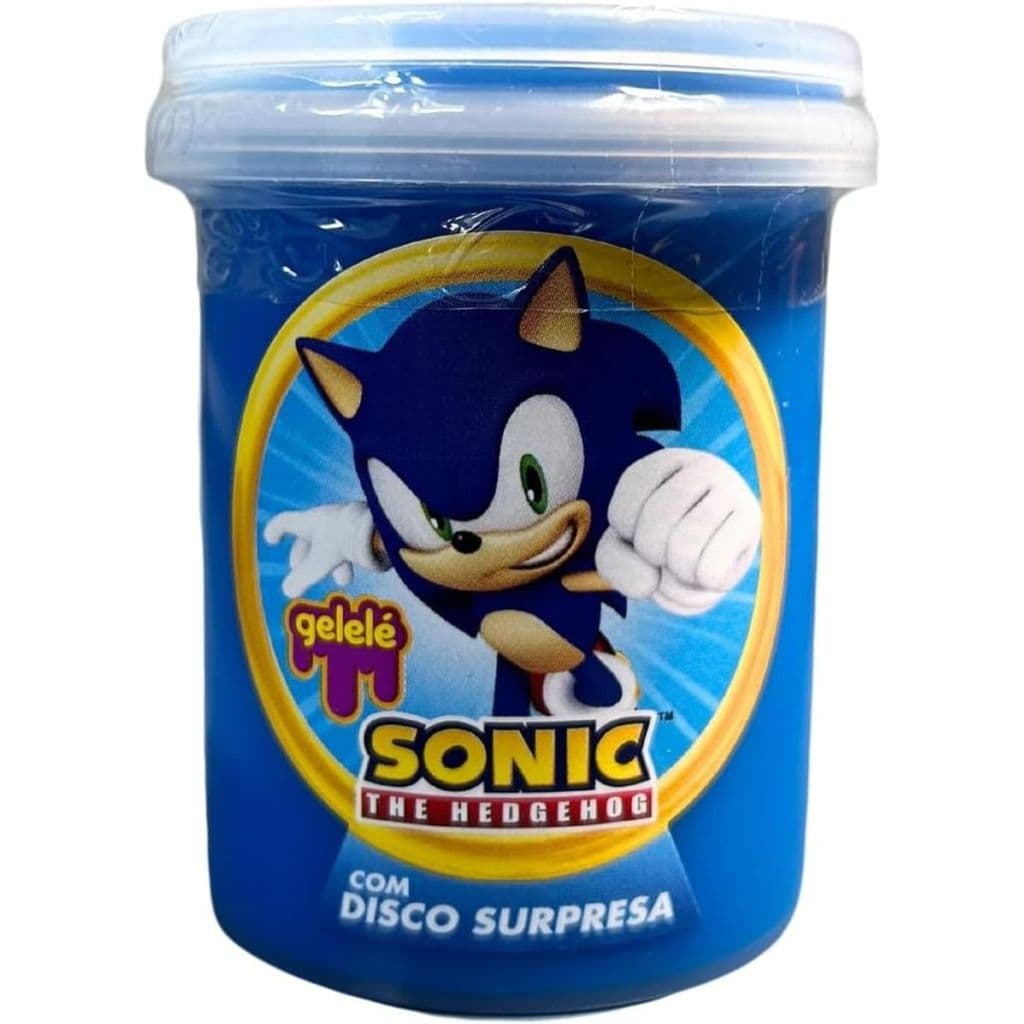 Slime Sonic Gelelé Com Discos Surpresa 152g 3931 Doce Brinquedo