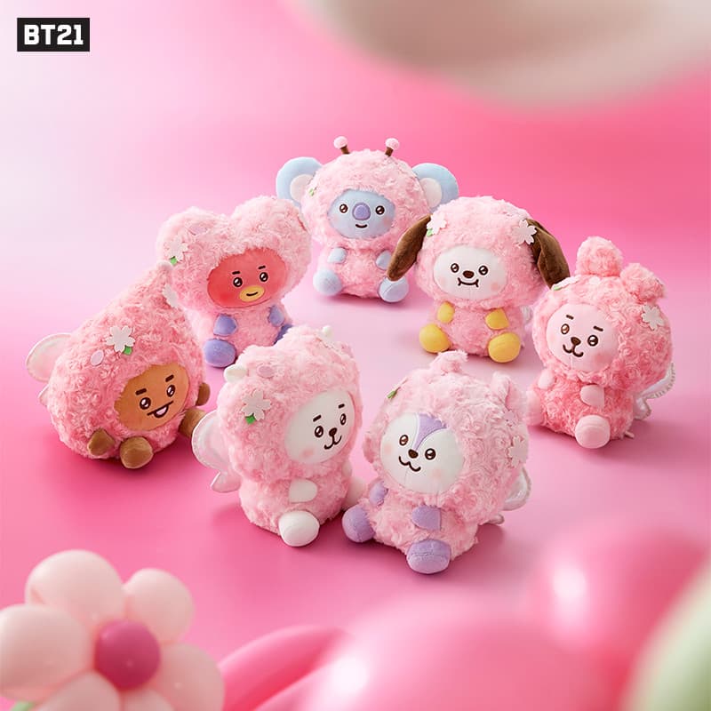 Oficial genuíno BT21BABY primavera conto de fadas série sentado boneca linha amigos estrela mercadoria pelúcia