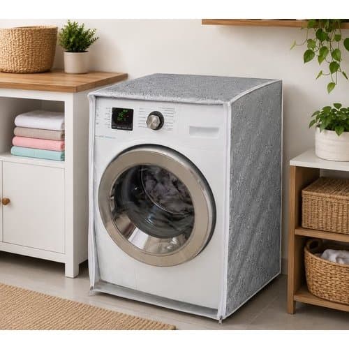 Capa Lava e Seca GG Com Zíper Proteção PVC Máquina de Lavar LG Samsung Electrolux
