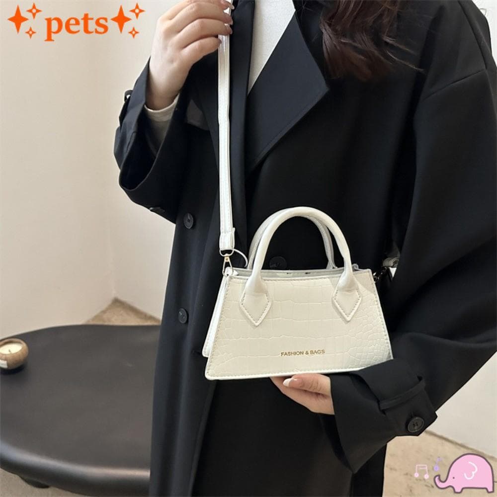 PETS1 Bolsa De Ombro Feminina , Pequena Com Fecho De Zíper Crossbody De Designer , Alça Ajustável