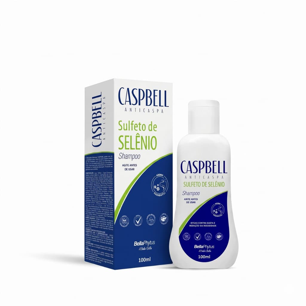 Shampoo Anticaspa Caspbell BellaPhytus, Sulfeto de Selênio, 100ml