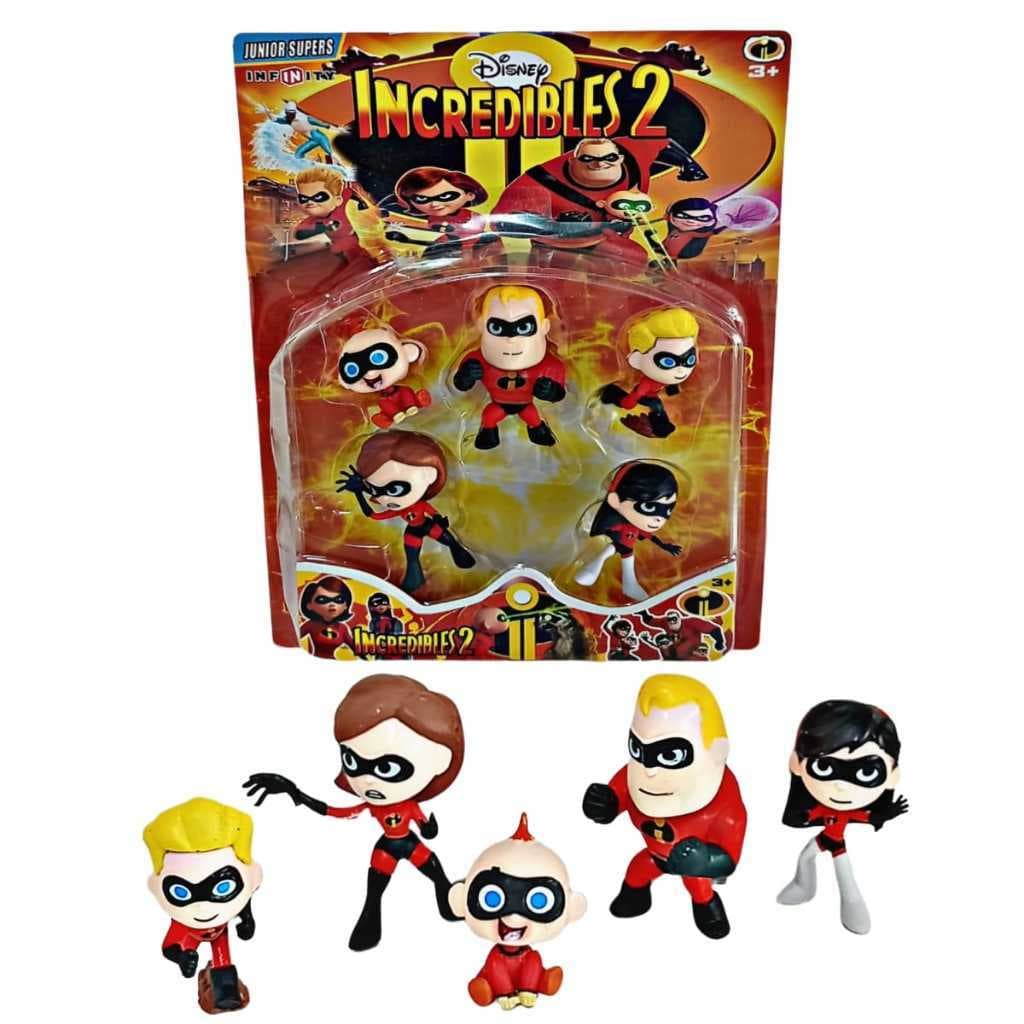 Kit Bonecos Colecionavel Os Incriveis Filme Brinquedo Infantil