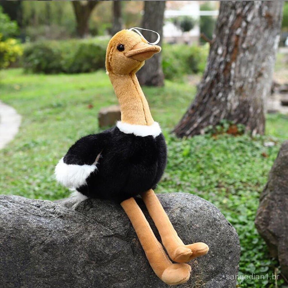 Avestruz macio bichos de pelúcia QOB1 brinquedo de aniversário