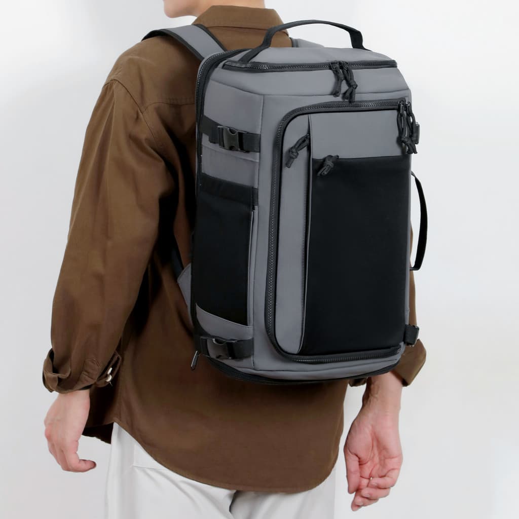 Mochila de Viagem Multiuso 38L Expansível Impermeável para Notebook 15,6" Resistente Trabalho Faculdade