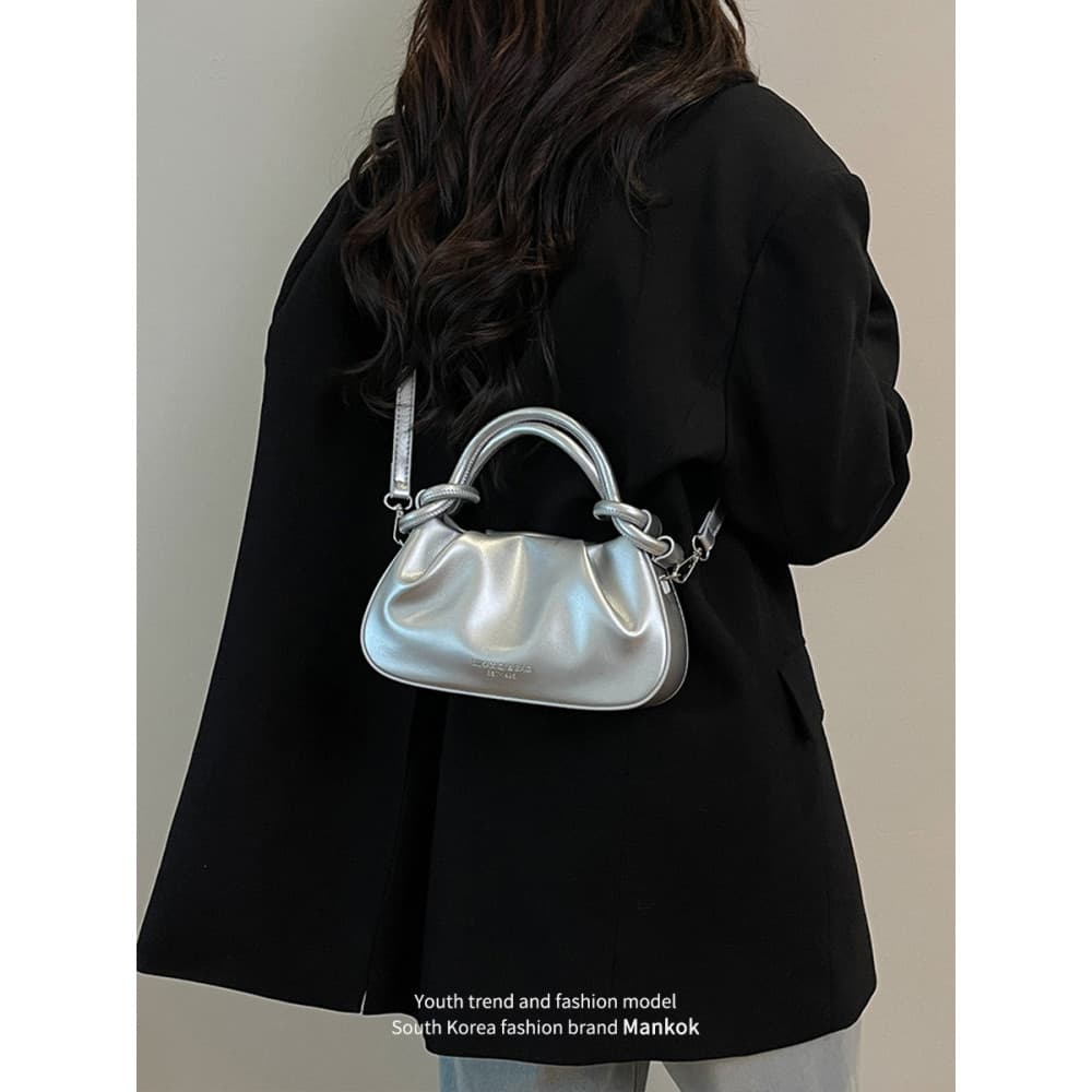 bolsa feminina Bolsa Mankok verão plissado nuvem saco feminino 2026 novo estilo High-End textura de um ombro saco do men