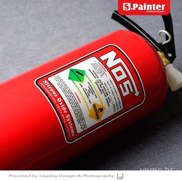 Novo produto S.P Sticker Society Adesivos Engraçados de Nitrogênio Adesivos Decorativos para Carro Extintor de Incêndio