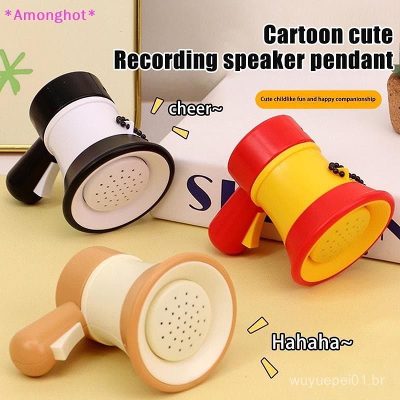 Entrehot > 1 Peça Crianças Trocador De Voz Portátil Mini Engraçado Megafone Gravação Chaveiro Alto-Falante Amplificador