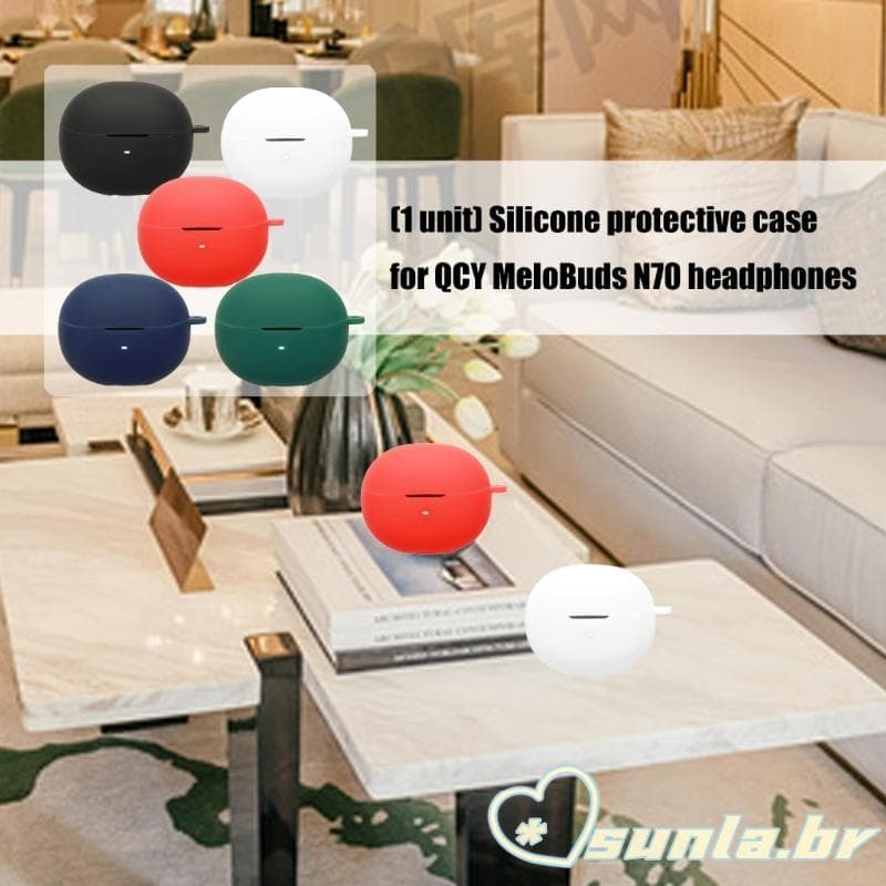 SUNL Pele Flexível Caso Macio Habitação Para MeloBuds N70 Fone Ouvido À Prova Choque Capa A