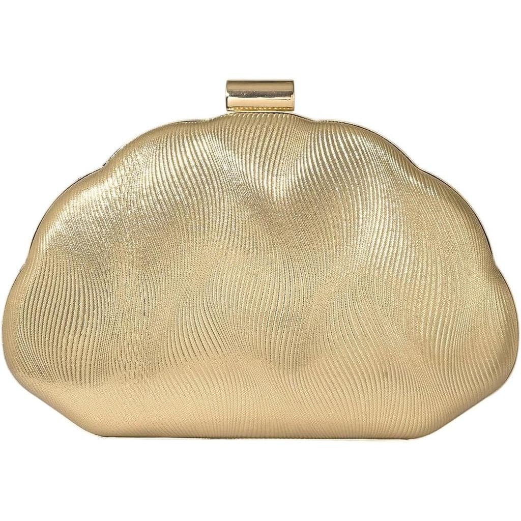 Bolsa de Mão Feminina Milumia com Estrutura de Metal para Coquetel, Casamento e Eventos Noturnos com Alça de Corrente
