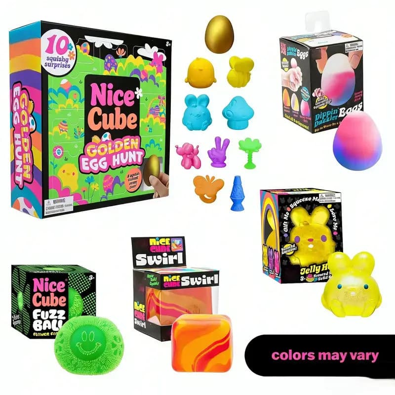 Pacote de Brinquedos Squishy Estilo Páscoa - Embalagem Original de Varejo - Bolas Sensoriais Antiestresse para Crianças