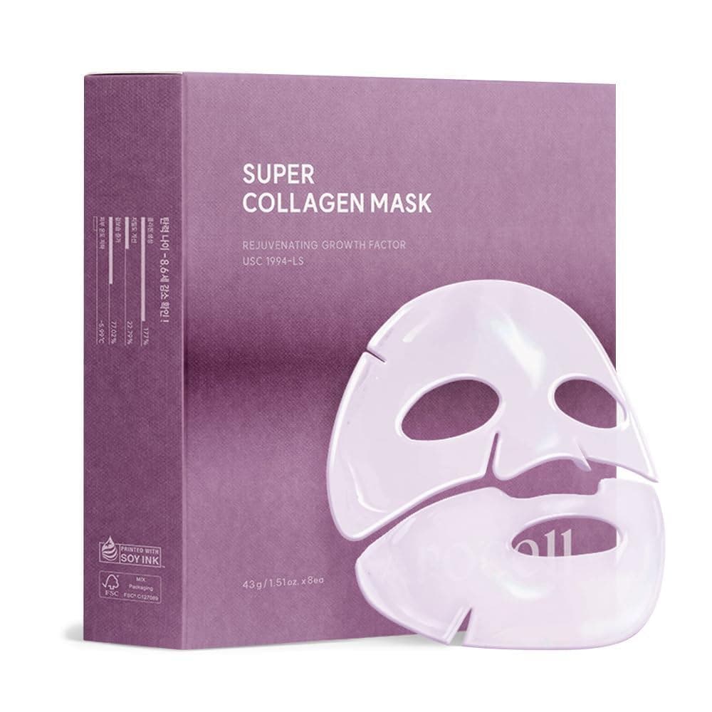 Máscara Hidrogel Noturna AROCELL Super Collagen com Retinol e Células-Tronco |   Firmeza, Efeito Lifting, Volume, Brilho
