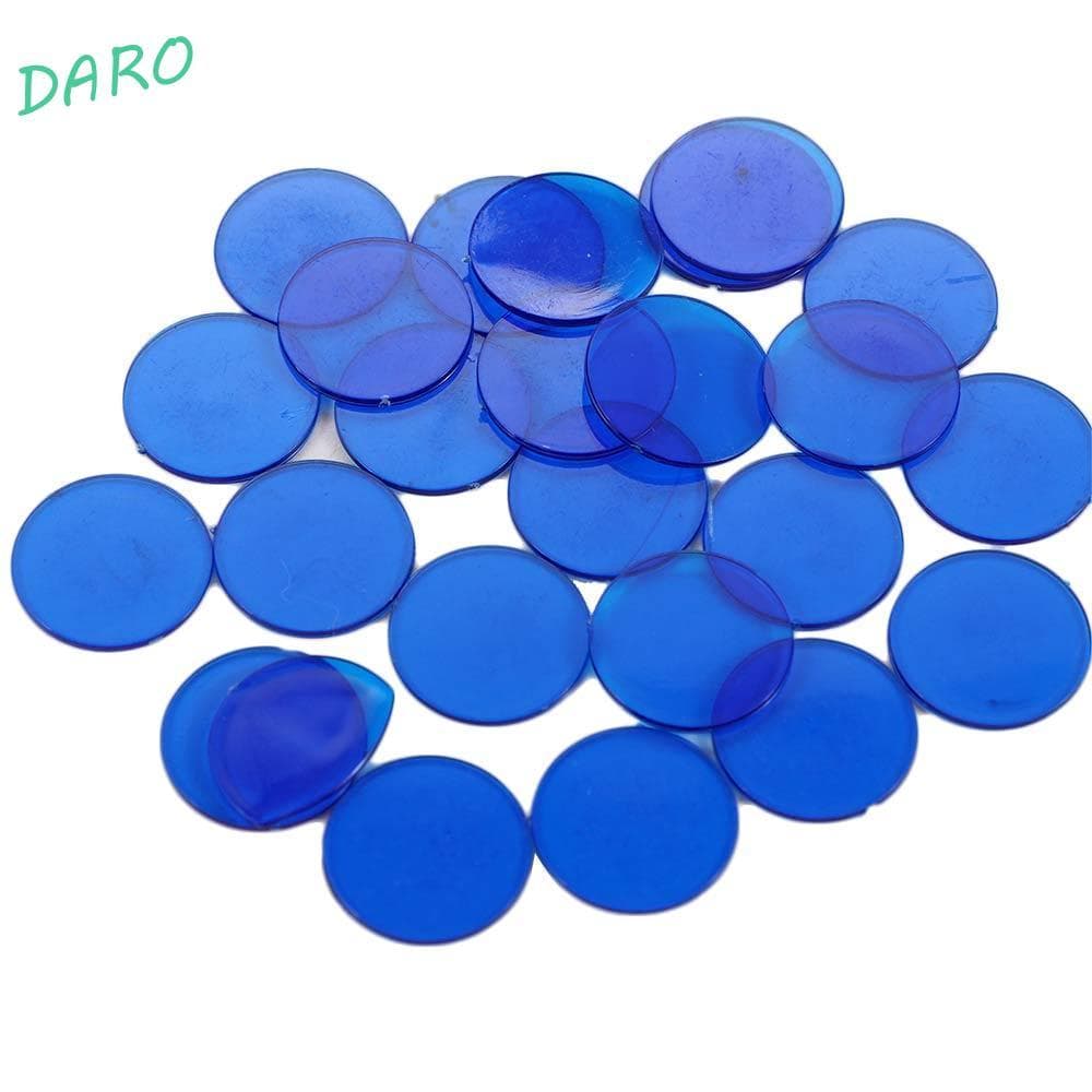 DARO Bingo Chip Chips Redondos Crianças Para Jogo De Moeda De Plástico 15mm Disco Multicolorido Brinquedos Educativos