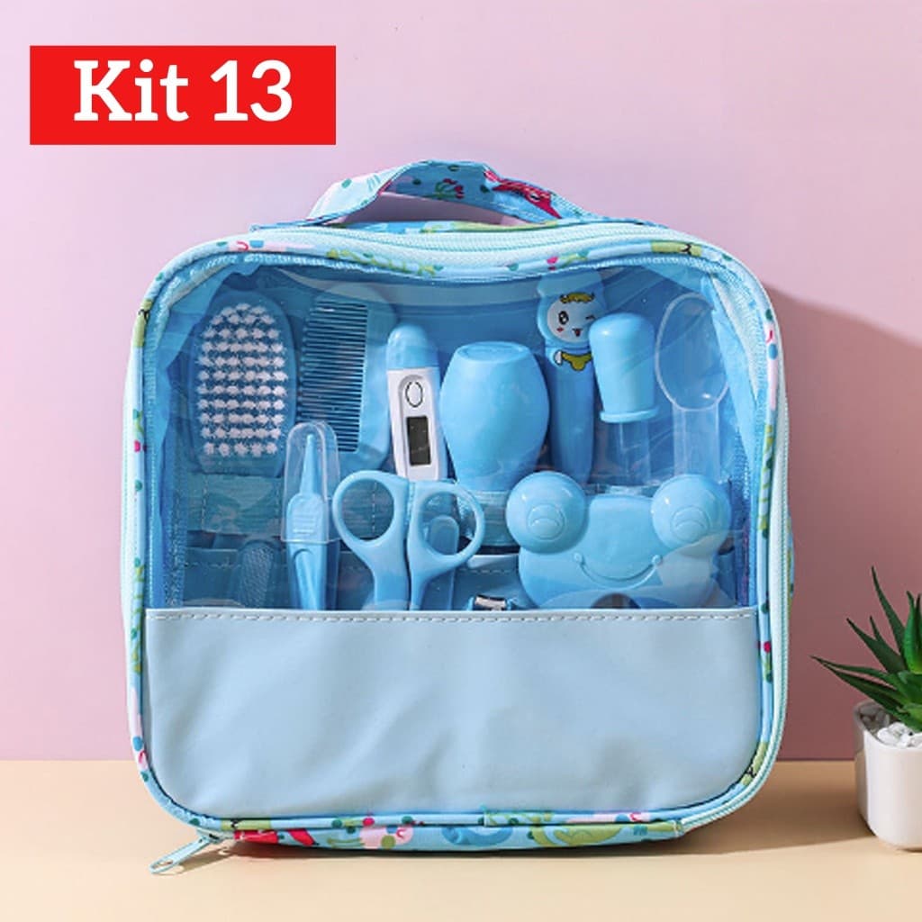 Kit 13 Pecas Bebê Cuidado Higiene Com O Cabelo Saúde Cabeleireiro Escova Higiene Kit Cortador De Unhas