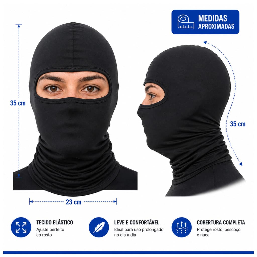 Touca Ninja Poliester Toca Para Motoqueiro Touca Para Frio