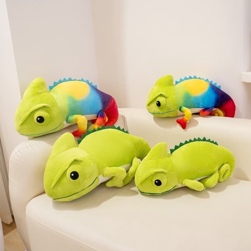40/48cm Brinquedo De Pelúcia Rolando Cauda Camaleão Lagarto Brinquedos Fofinhos Boneca Aniversário Natal Presente Dos Na