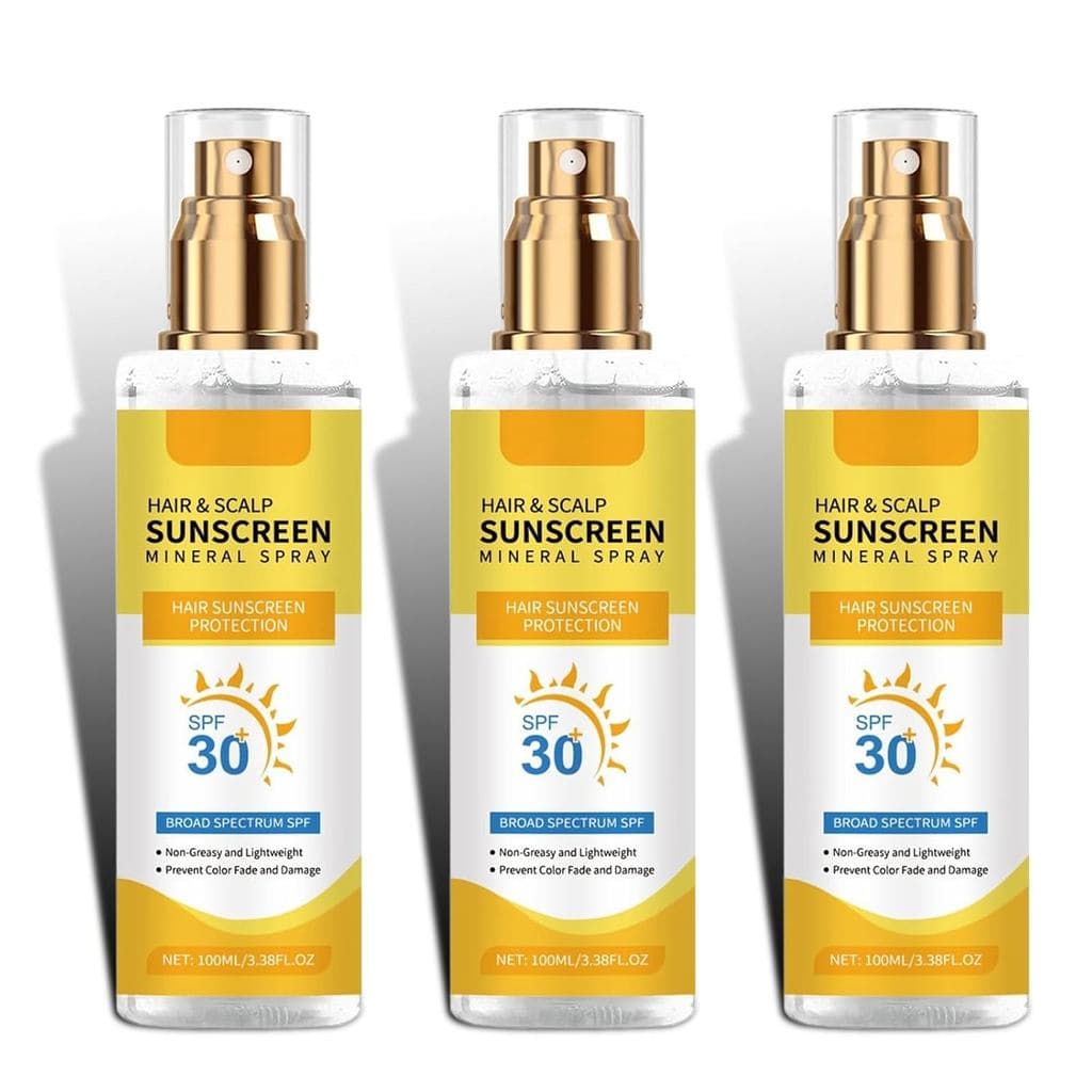 Spray Protetor Solar para Cabelo e Couro Cabeludo FPS 30 |   Spray de Proteção UV para Cabelos Coloridos, Protetor de Co