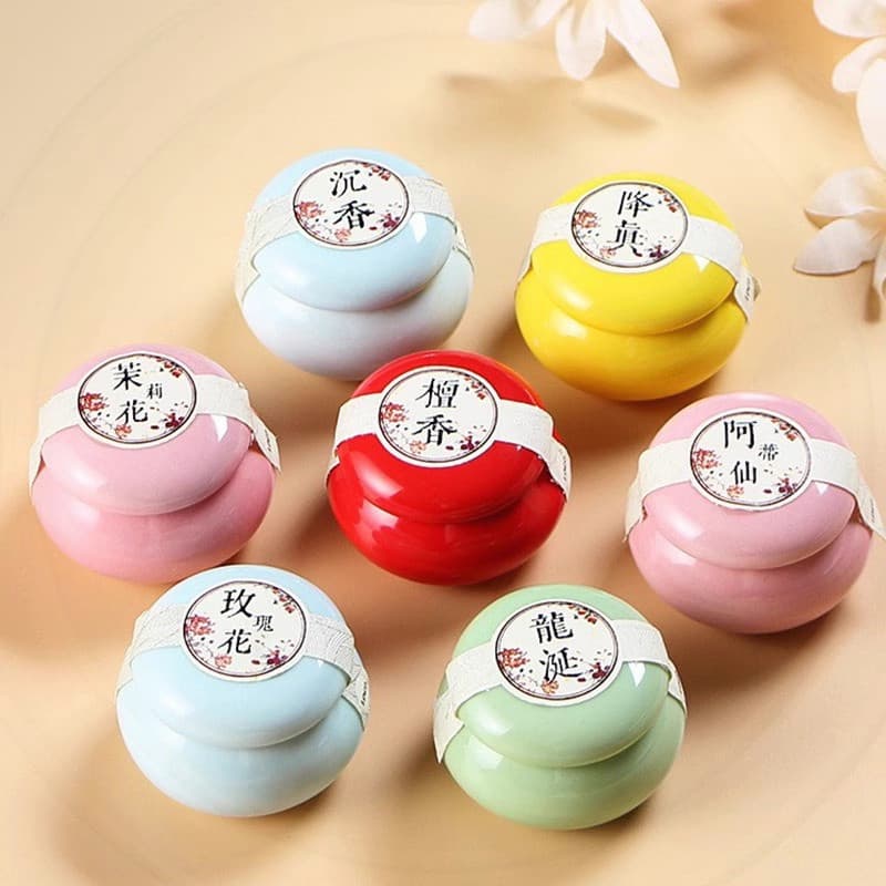 Nicho método antigo bálsamo sólido senhoras fragrância de longa duração portátil masculino feminino fragrância leve âmba