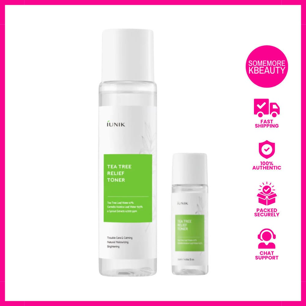 Tônico Calmante de Tea Tree iUNIK 25ml / 200ml