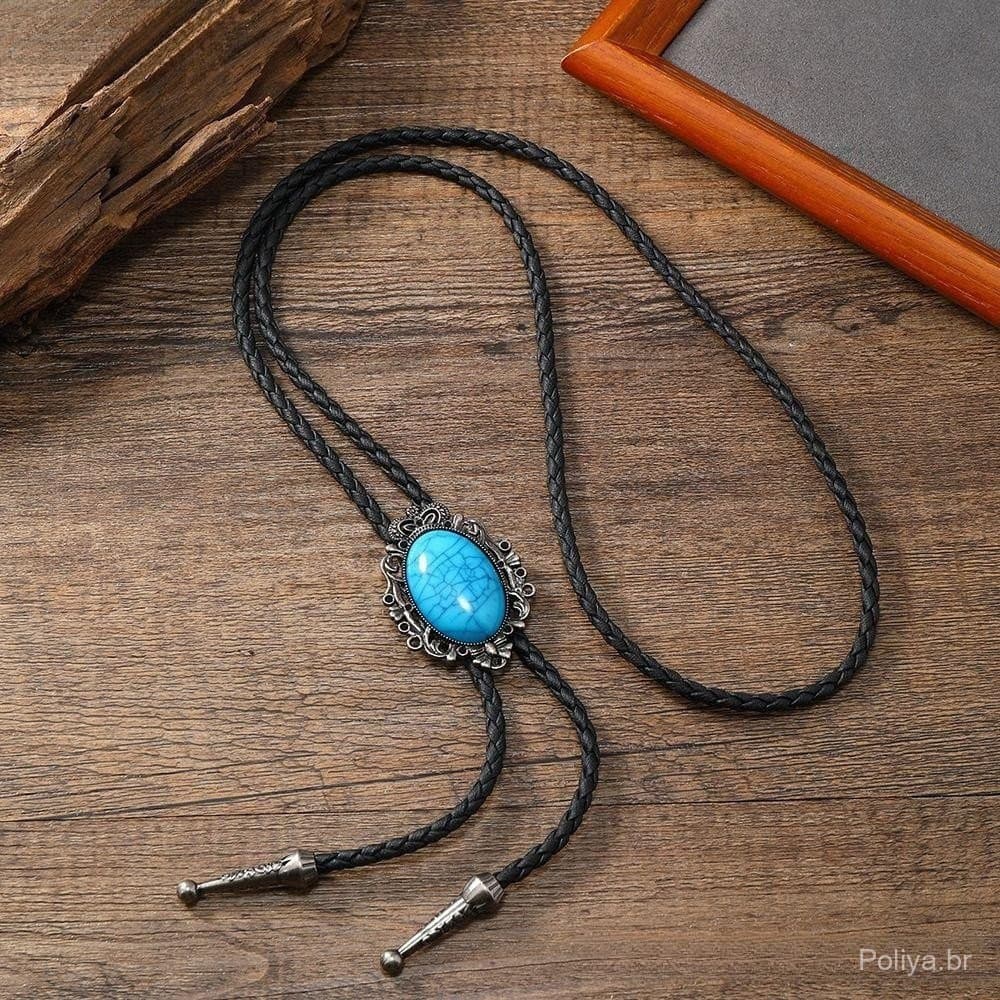 Colar Com Miçangas Turquesa KODSP , Estilo Étnico Boho Americano , Gargantilha Minimalista Corrente De Clavícula JKLN