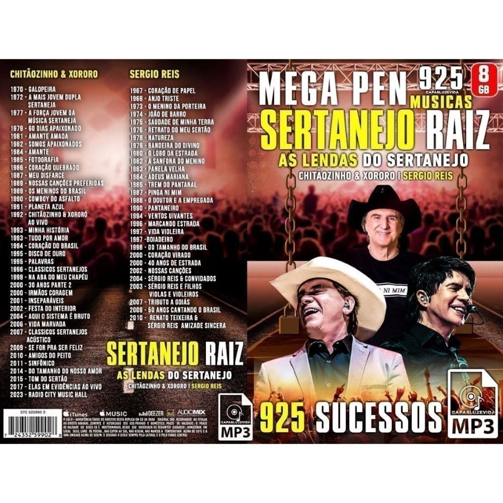 950 músicas As Lendas do Sertanejo
