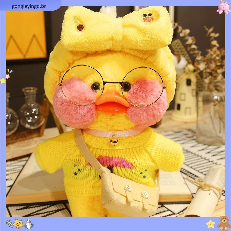 Diylarafan Café Diylarafan Pelúcia de Pato Amarelo Pelúcia de Brinquedo Kawaii Boneca de Pelúcia de Pato Pequeno Animal