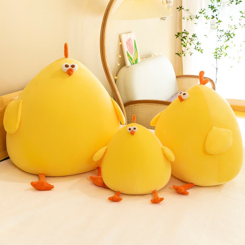 Dundu frango boneca bonito pequeno frango brinquedo de pelúcia presente aniversário macio bonito pequeno amarelo frango