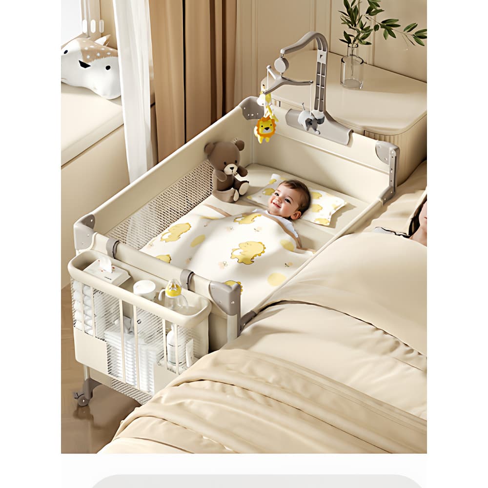 Trimigo Trimigo Berço Dobrável Móvel Costura Cama Mesa de Fraldas para Recém-nascidos Cama de Bebê Multifuncional