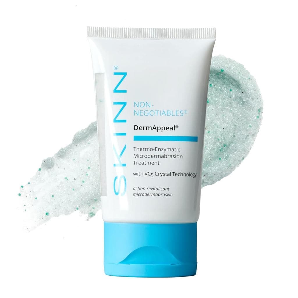 SKINN DermAppeal ®   Tratamento de Microdermoabrasão para uma Pele Mais Lisa, Brilhante e Clara, 2oz - Esfoliante Facial