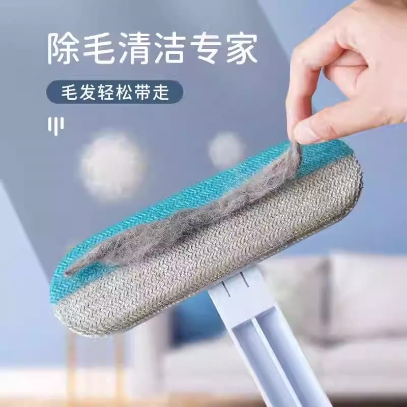 Escova para remoção de pelos de animais de estimação, escova multifuncional para limpeza de sofá-cama, escova quatro em