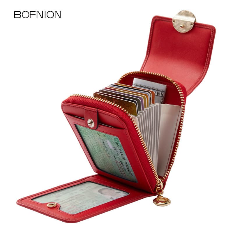 Porta-cartões Porta-cartões de moda requintada feminina Slot para vários cartões de grande capacidade Porta-cartões de c