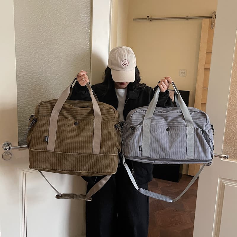 Bolsa de bagagem de expansão de roupas de grande capacidade Fitness seco molhado separação capa carrinho saco de armazen