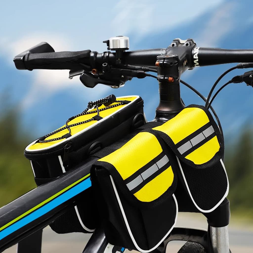 Saco de bicicleta saco de feixe dianteiro Mountain Bike saco de armazenamento saco de armazenamento à prova dwaterproof
