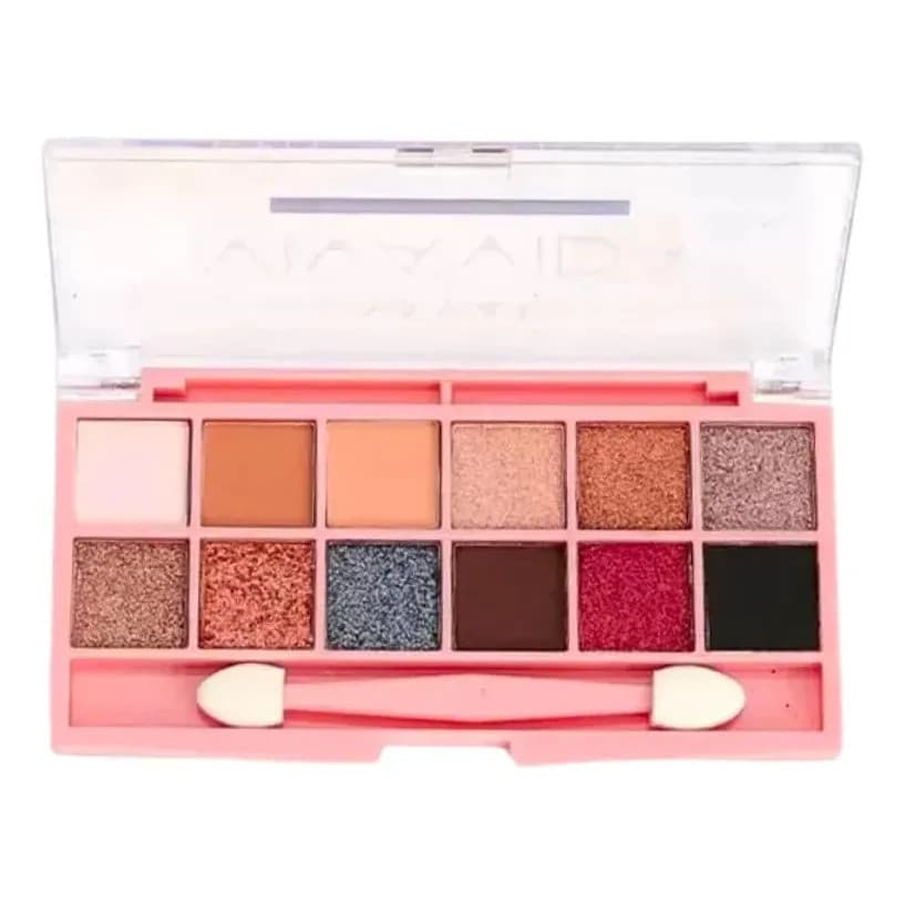 Estojo De Sombras Viva Vida B 12 Cores Vivai