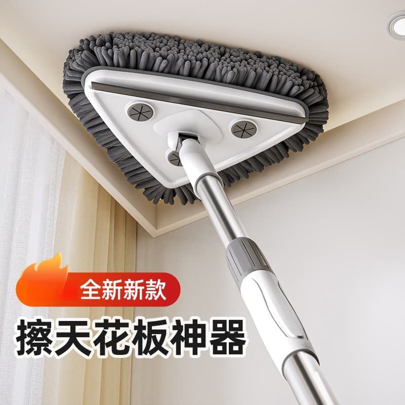 Triângulo mop limpeza de teto ferramenta útil remover molde limpar parede telha lavagem parede pequeno mop limpeza do te