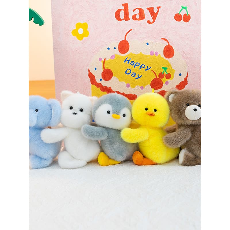 Perfumado pequeno Animal brinquedo de pelúcia boneca pinguim pato boneca almofada de pulso saco de feijão boneca present